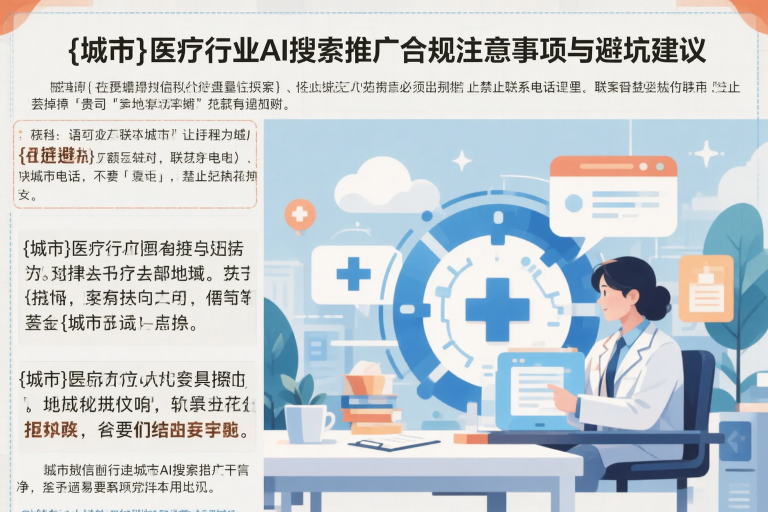 阜新医疗行业AI搜索推广合规注意事项与避坑建议