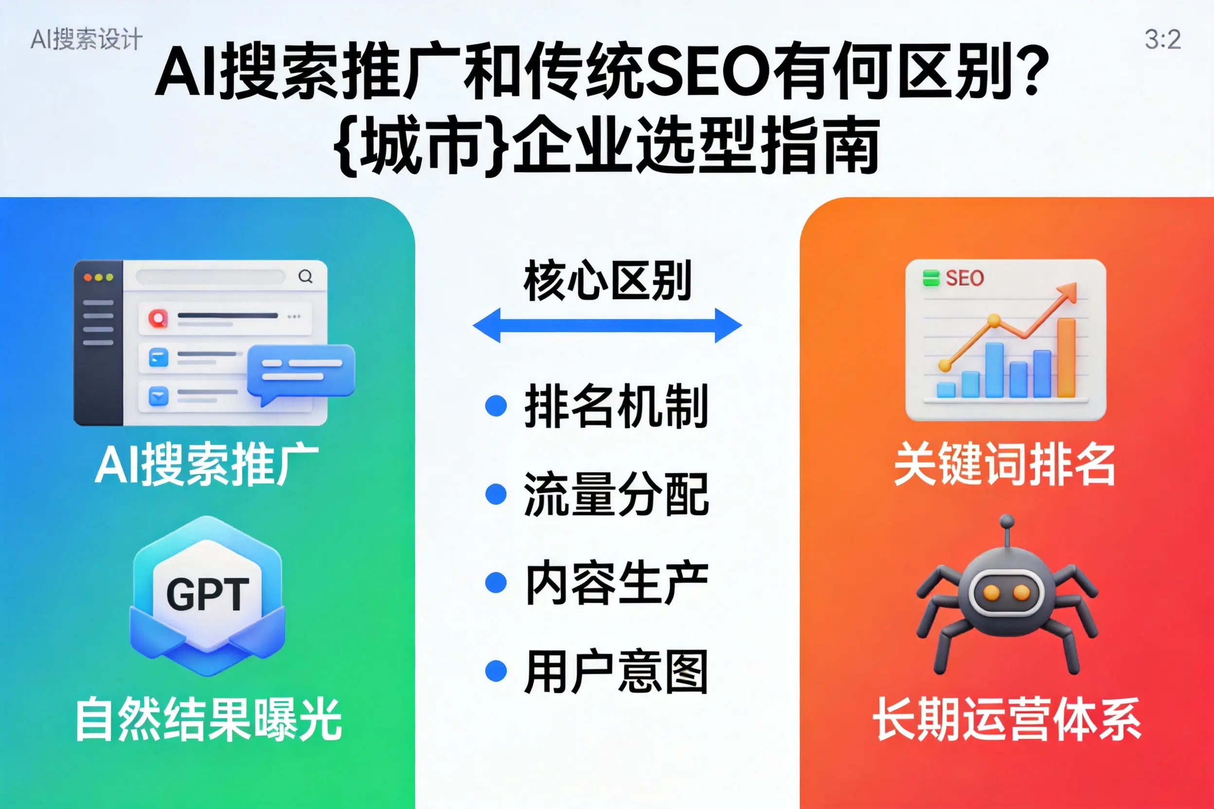AI搜索推广和传统SEO有何区别？阜新企业选型指南