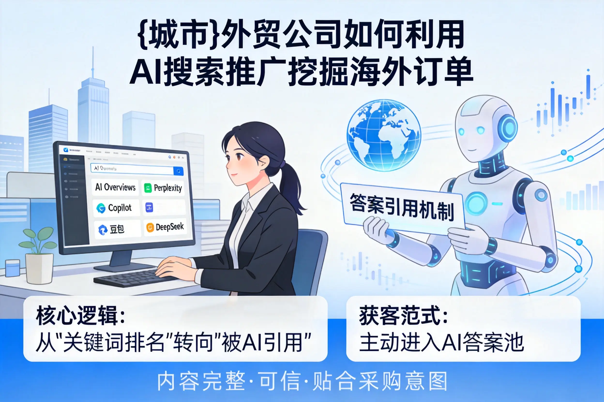 阜新外贸公司如何利用AI搜索推广挖掘海外订单